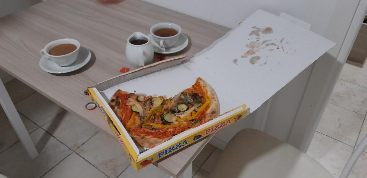 Pizza zum Frühstück